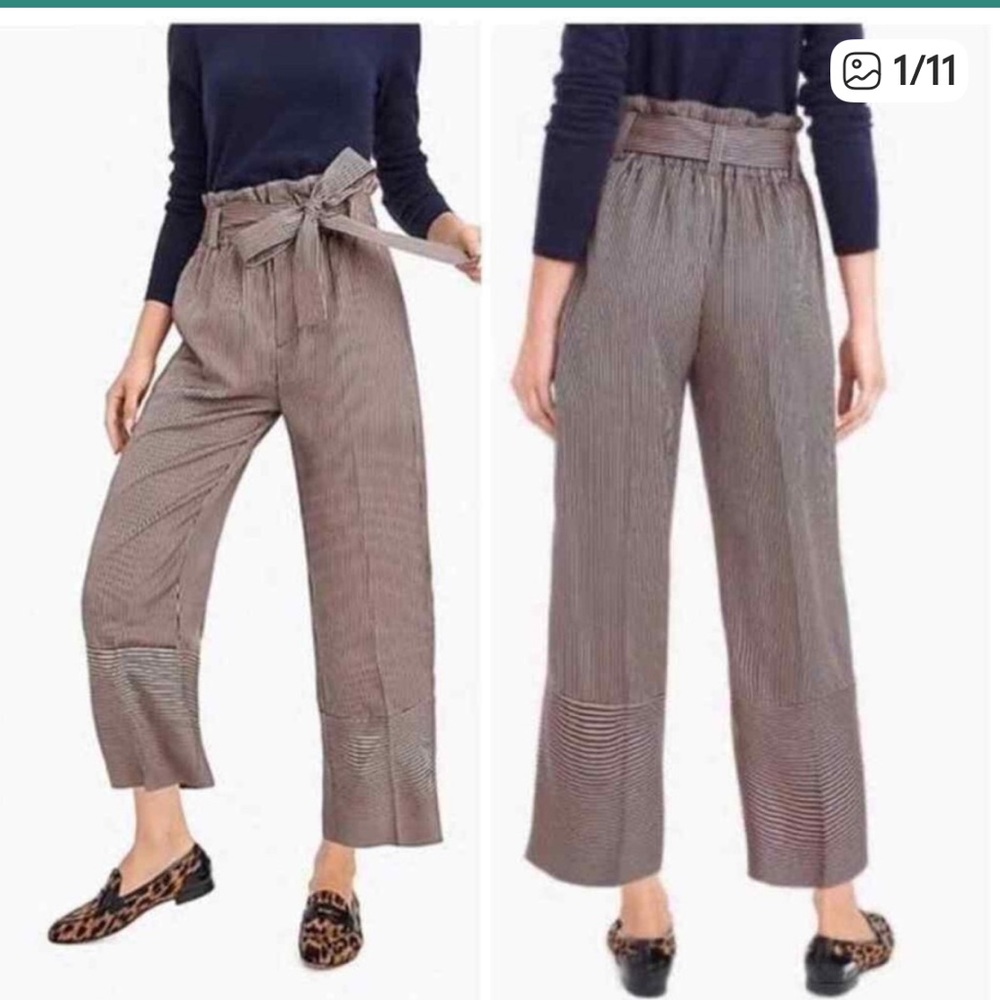 Point Sur Striped Black and Tan Women's Pants